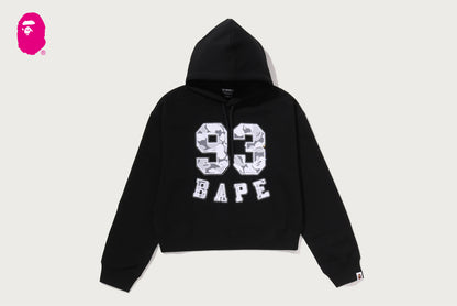 BAPE CAMO LACE PATCH BOXY CROPPED PULLOVER HOODIE