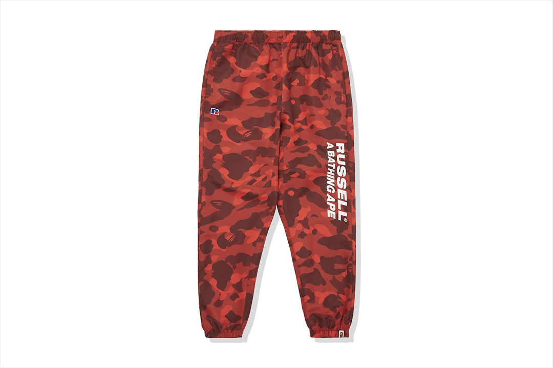BAPE X RUSSELL 彩色迷彩運動長褲
