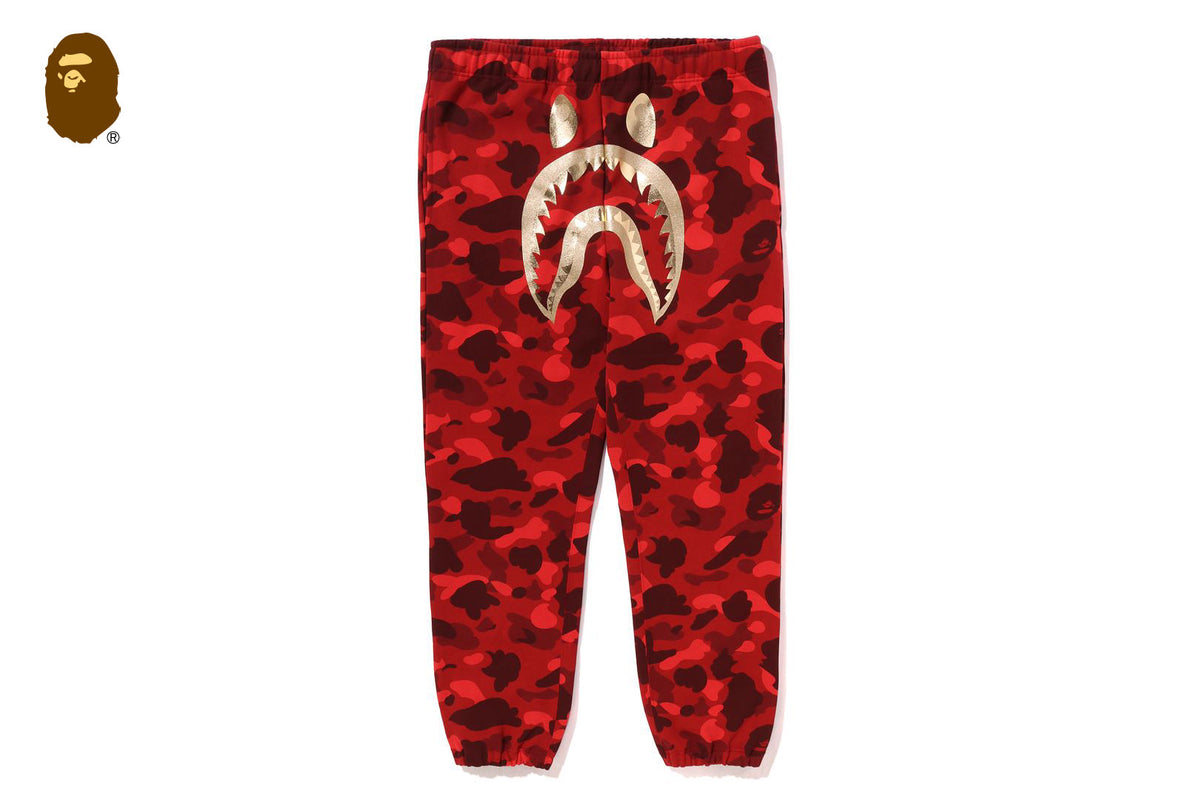 BAPE COLOR CAMO SHARK SWEAT PANTS