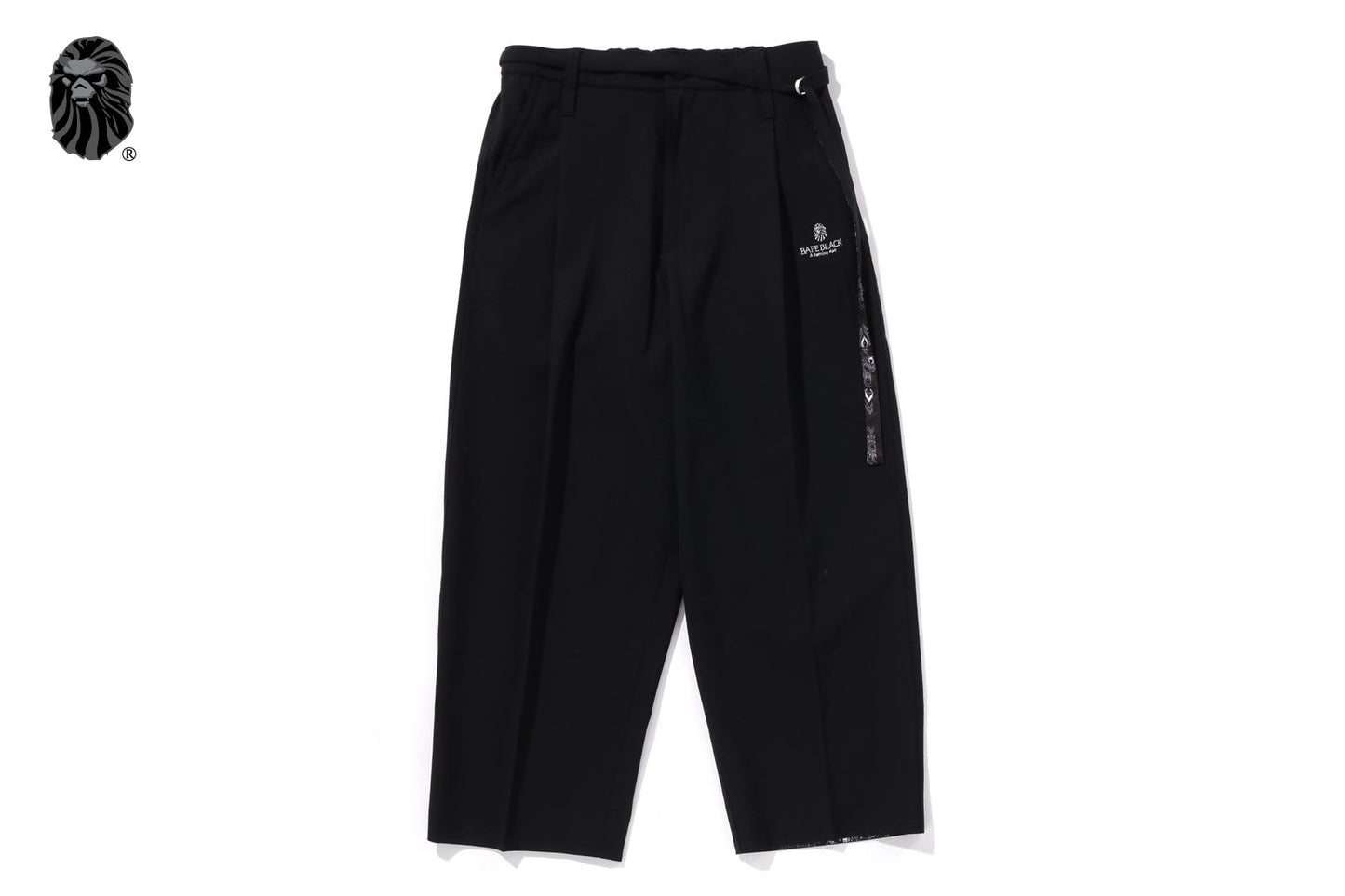 BAPE 黑色佩斯利休閒長褲