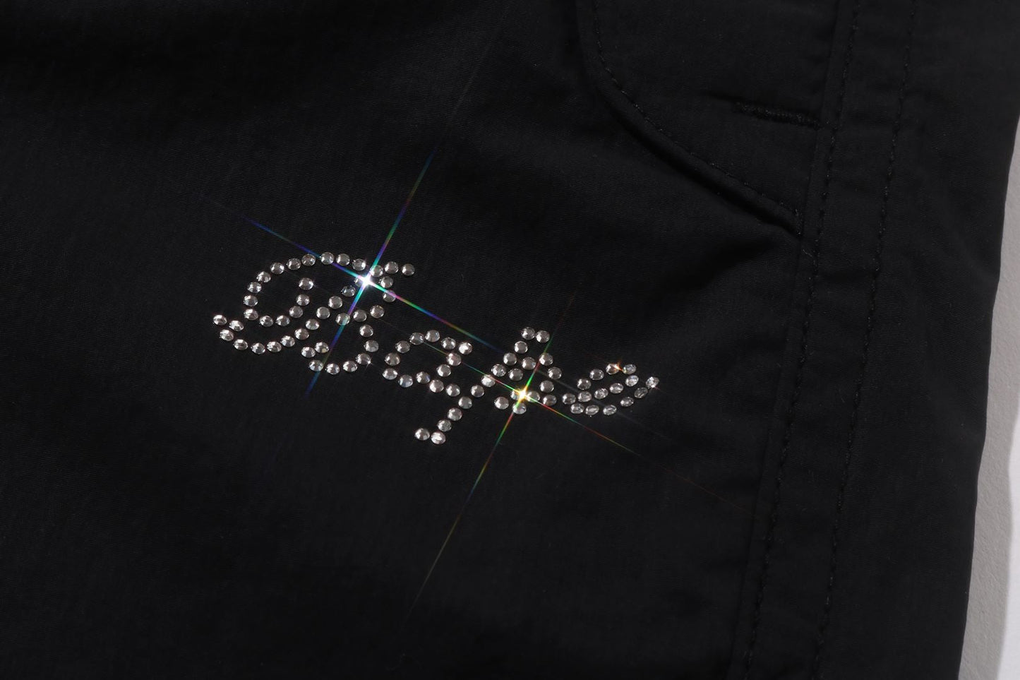 BAPE CRYSTAL STONE BAPE LOGO ARMY PANTS