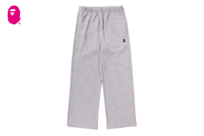 BAPE SOLID CAMO JACQUARD ONE POINT WIDE PANTS
