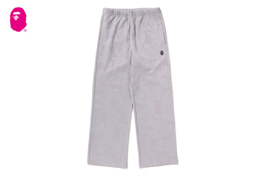 BAPE SOLID CAMO JACQUARD ONE POINT WIDE PANTS