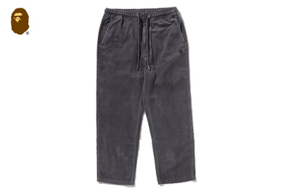 BAPE ONE POINT HEAVY WASHED CORDUROY RELAXED FIT EASY PANTS