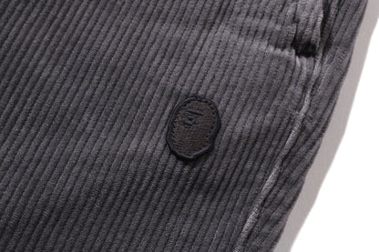 BAPE ONE POINT HEAVY WASHED CORDUROY RELAXED FIT EASY PANTS