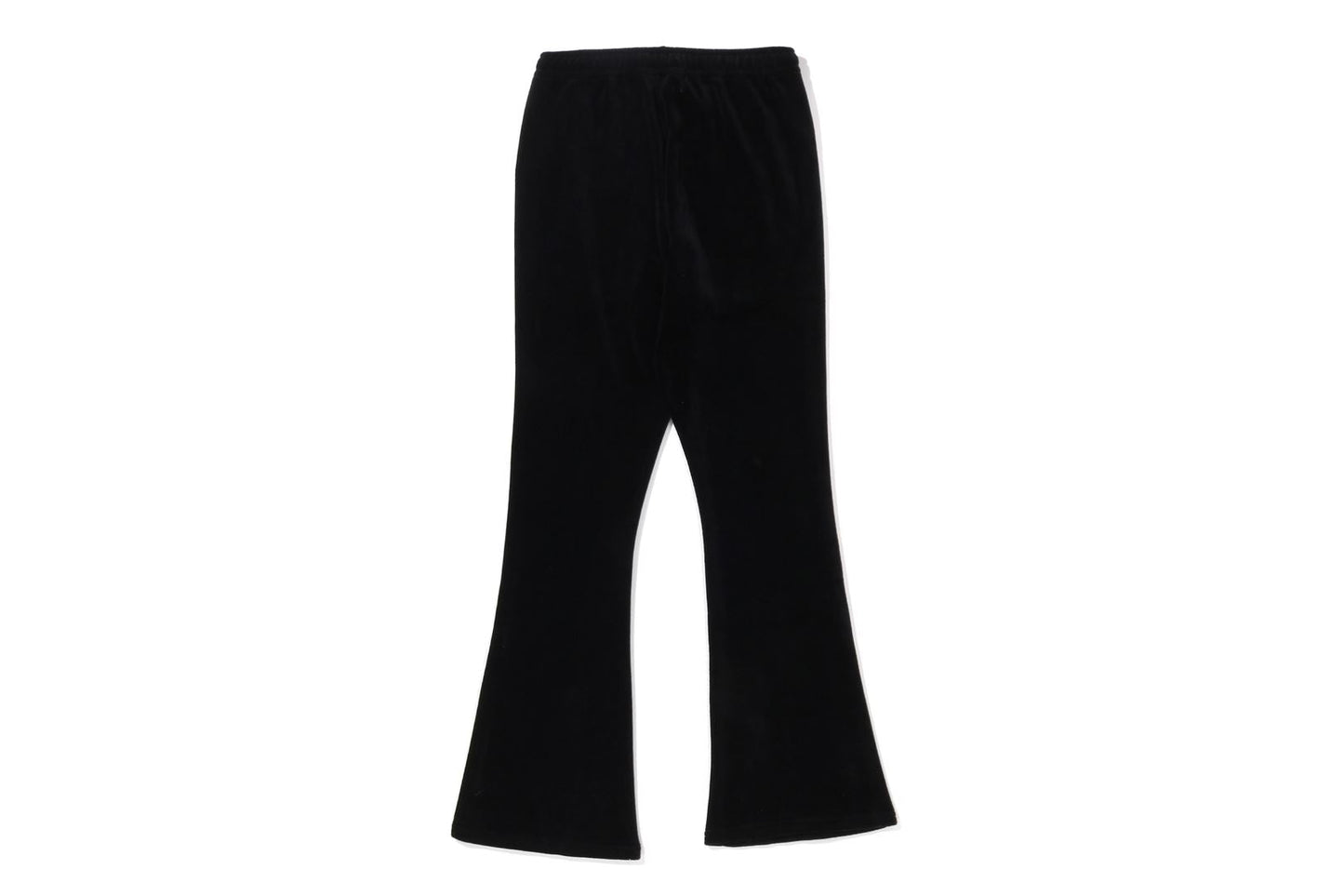 BAPE WASHED MULTI LOGO RHINESTONE VELOUR BOOTCUT FIT PANTS