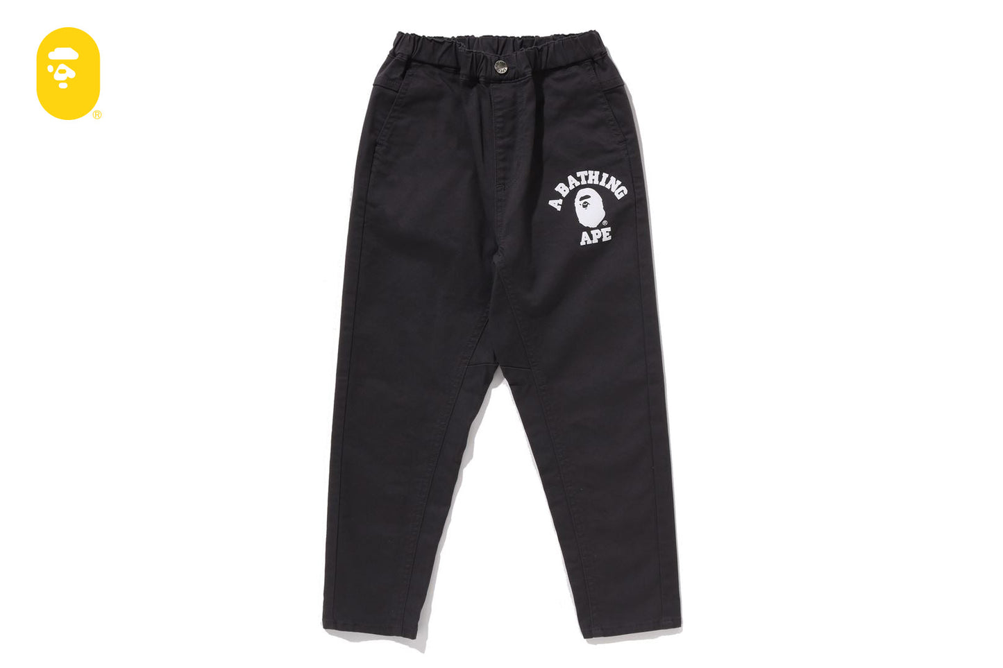BAPE COLLEGE TAPERED PANTS