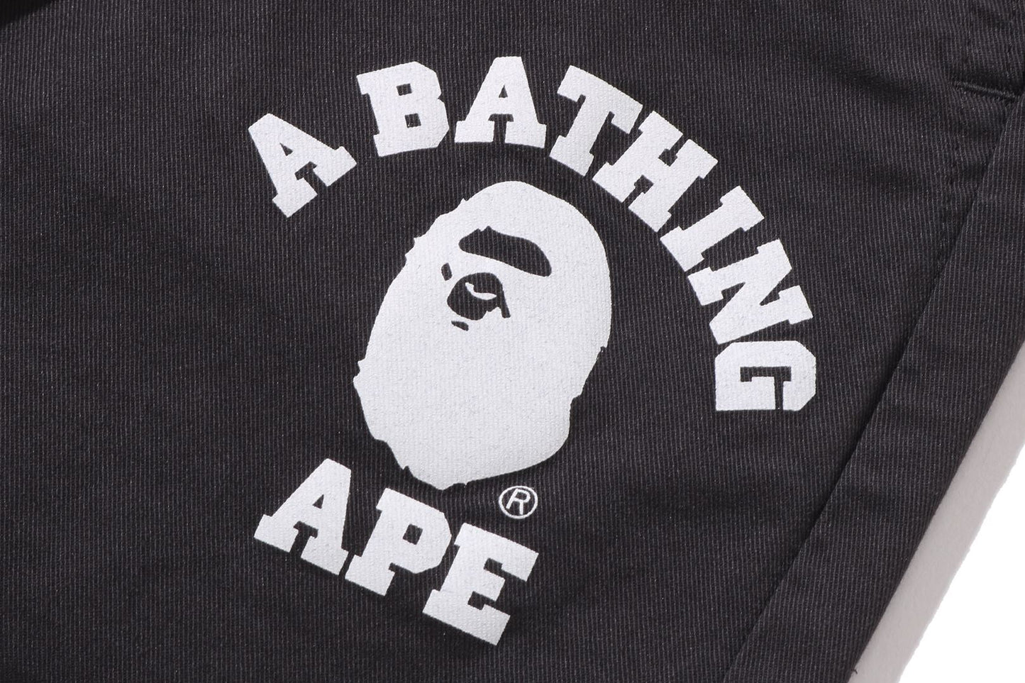 BAPE COLLEGE TAPERED PANTS
