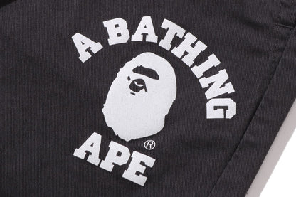BAPE COLLEGE TAPERED PANTS