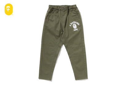 BAPE COLLEGE TAPERED PANTS