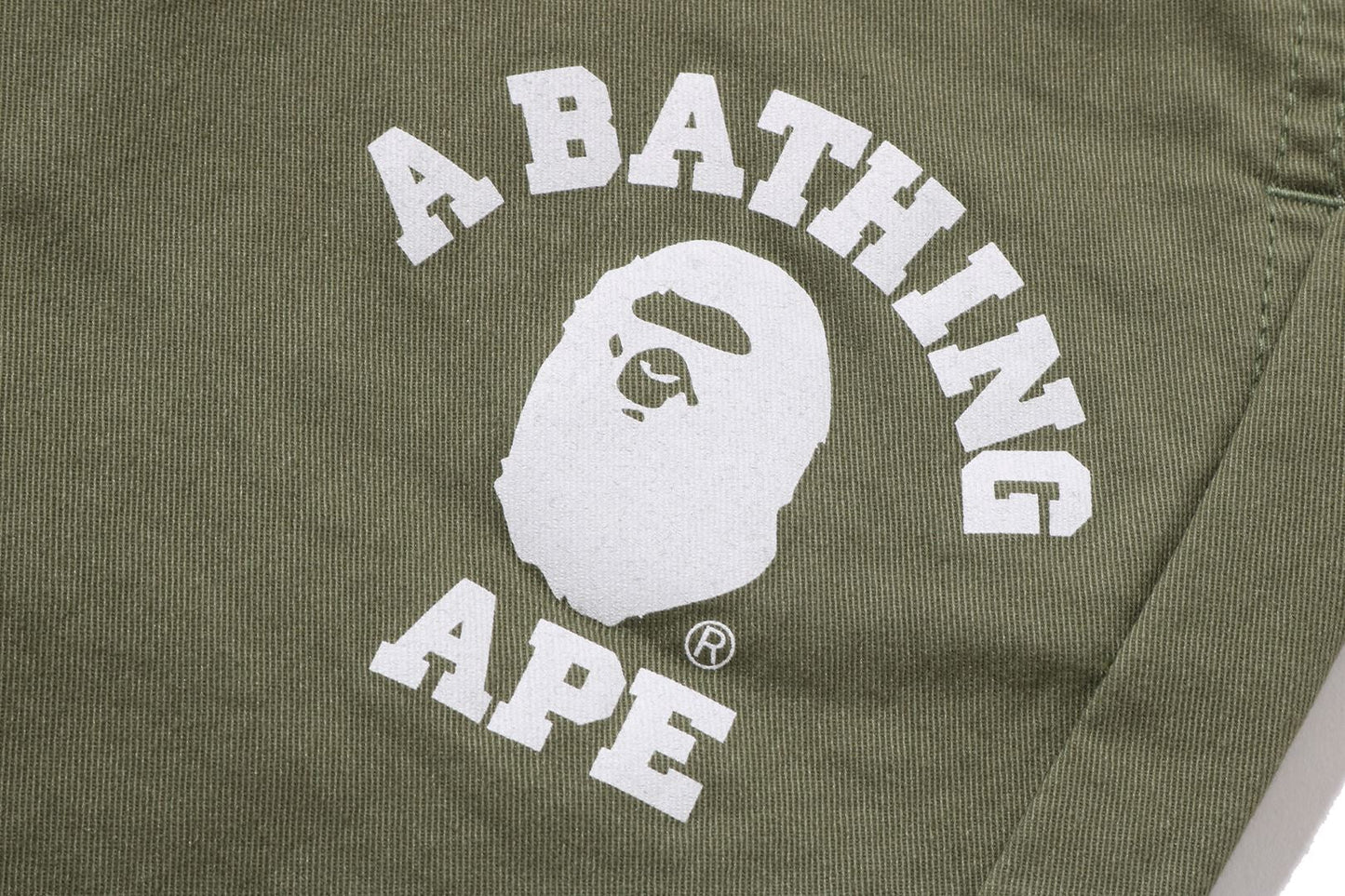 BAPE COLLEGE TAPERED PANTS