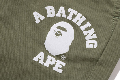 BAPE COLLEGE TAPERED PANTS