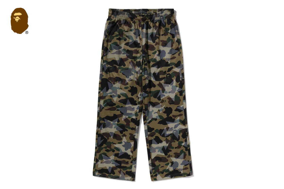 BAPE STA OVER PRINT 1ST CAMO STA MESH SWEATPANTS