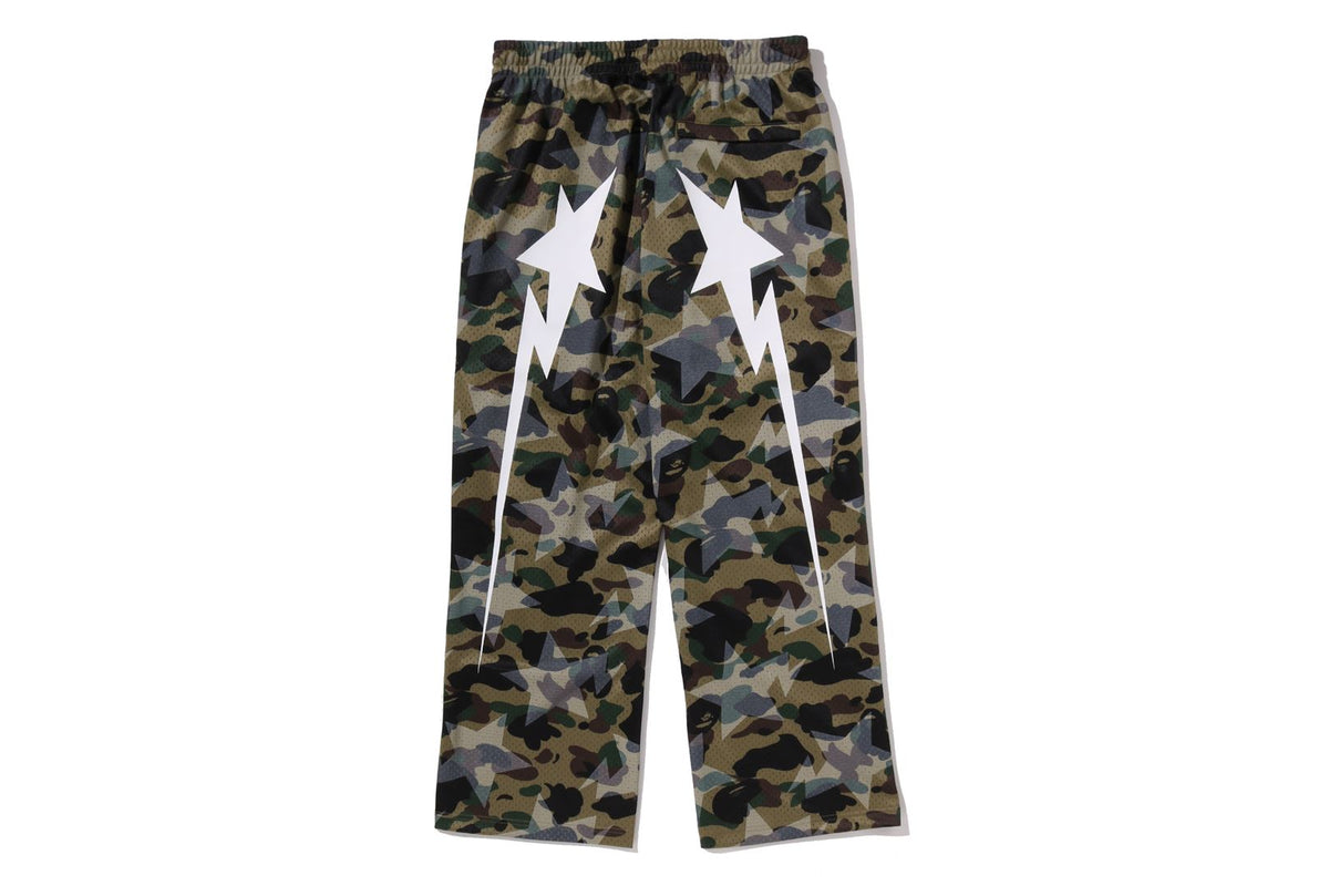 BAPE STA OVER PRINT 1ST CAMO STA MESH SWEATPANTS
