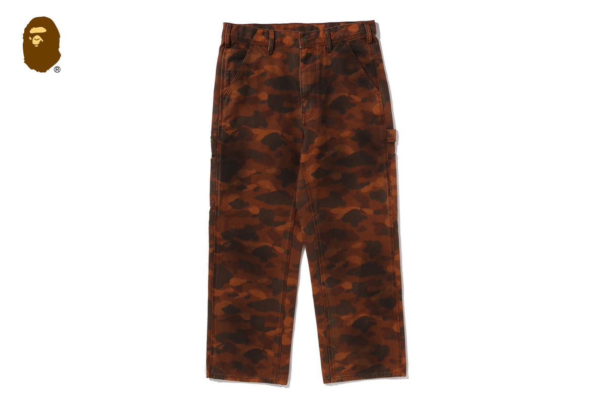 BAPE SOLID 1ST CAMO 環染寬鬆版型工作長褲