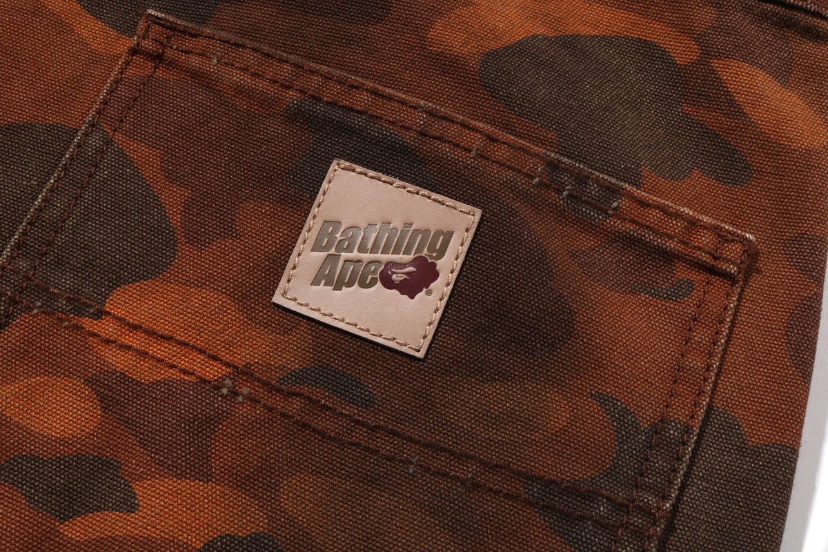 BAPE SOLID 1ST CAMO 環染寬鬆版型工作長褲