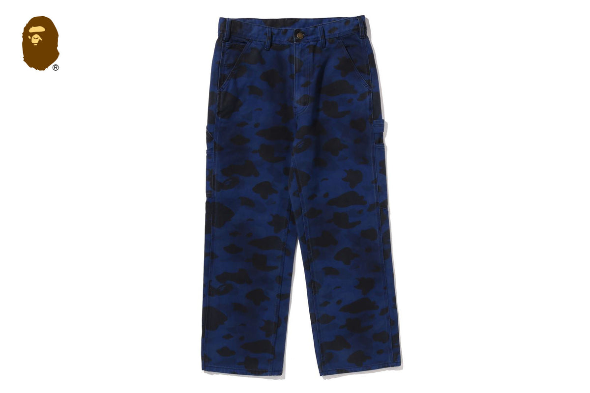 BAPE SOLID 1ST CAMO 環染寬鬆版型工作長褲
