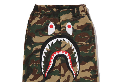 BAPE GLITCH WOODLAND CAMO SHARK SWEAT PANTS