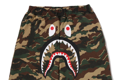 BAPE GLITCH WOODLAND CAMO SHARK 運動褲