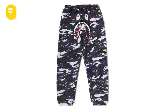 BAPE GLITCH WOODLAND CAMO SHARK 運動褲