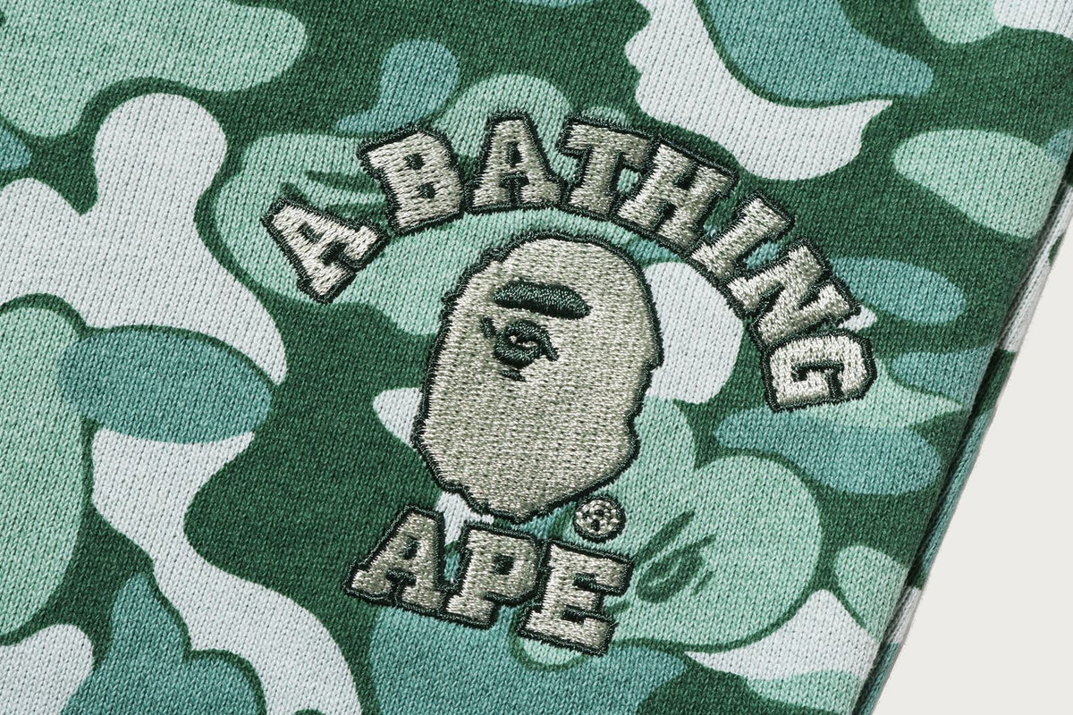 BAPE CARD CAMO COLLEGE 一點設計運動長褲 BAPEC