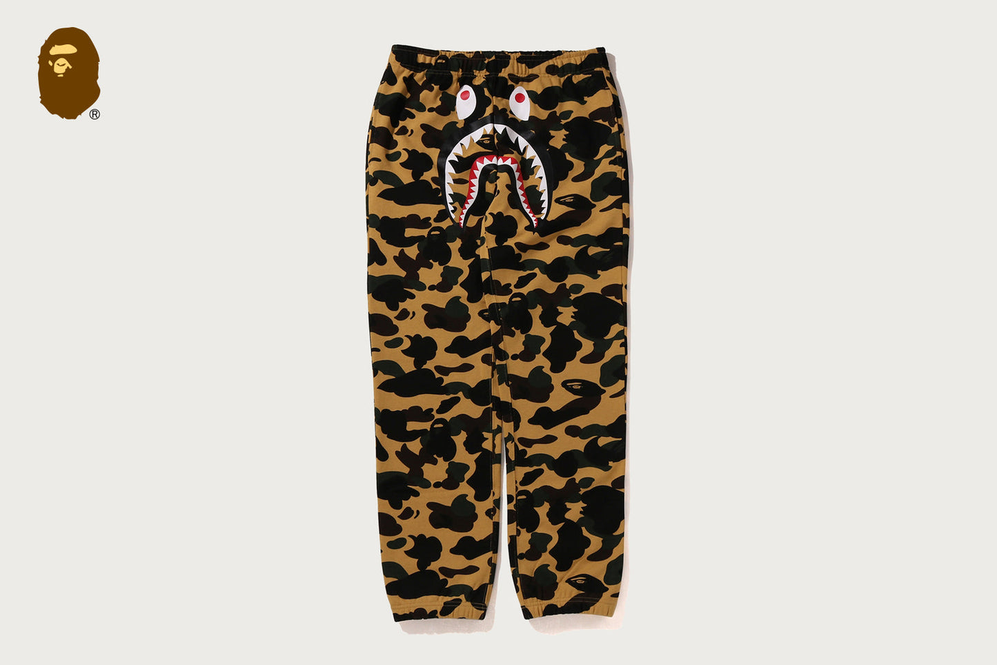 BAPE 1ST CAMO SHARK 運動褲