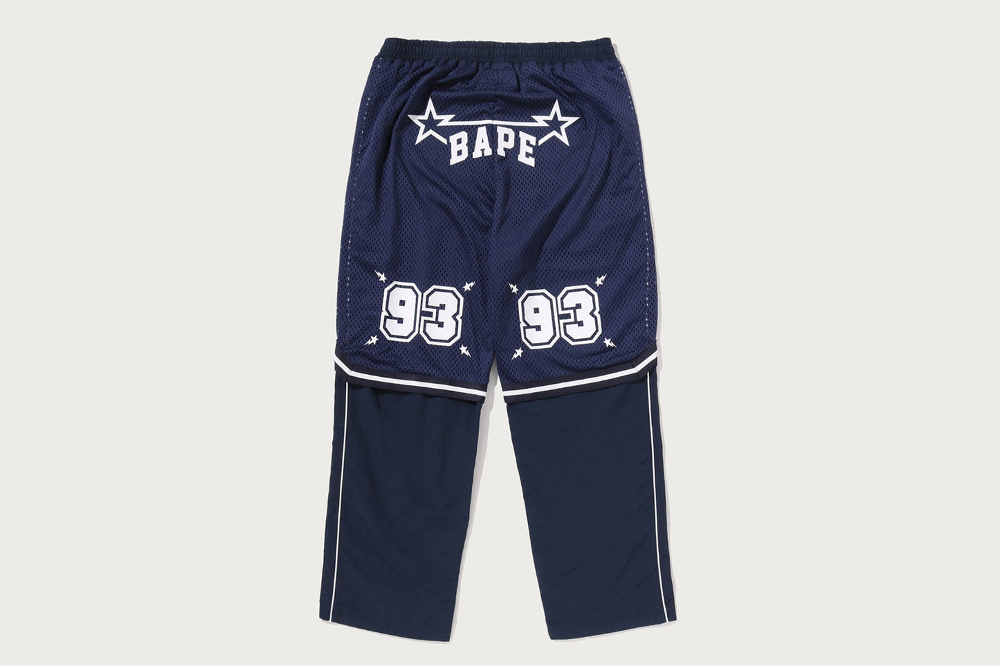 BAPE LAYERED TRACK PANTS