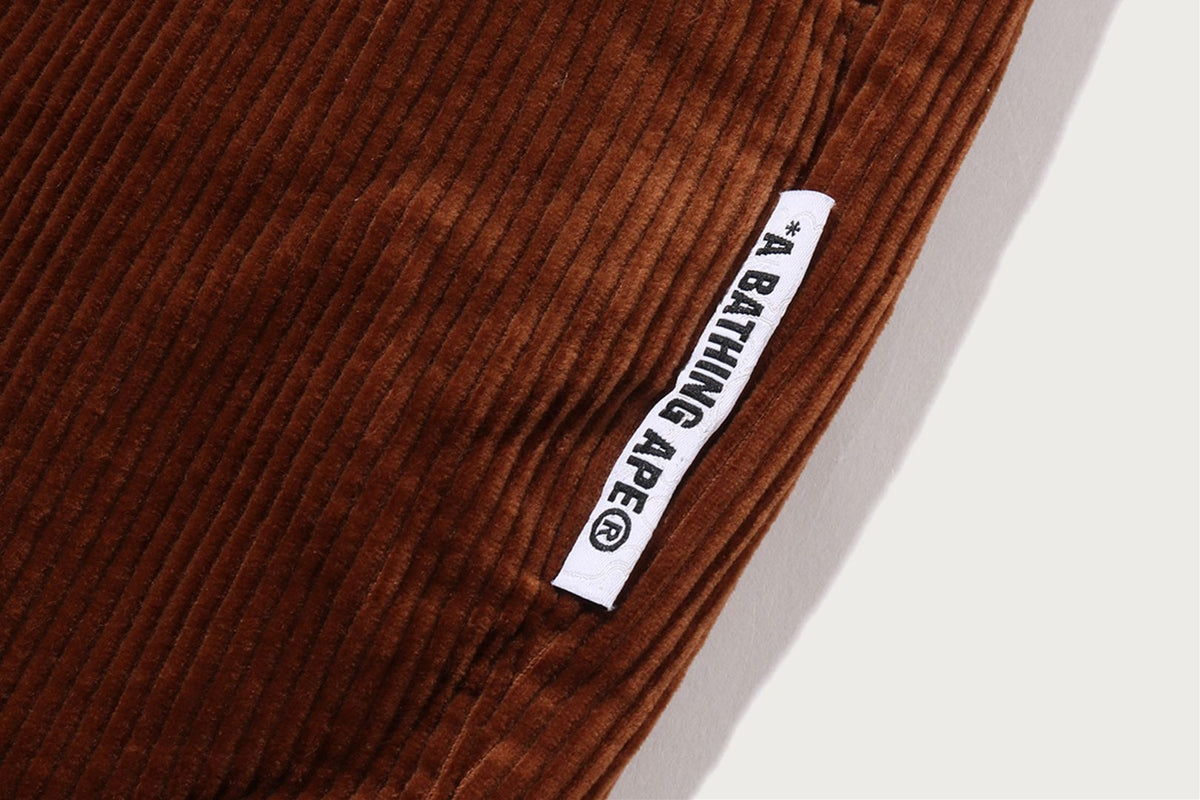 BAPE 絨面彈性休閒長褲