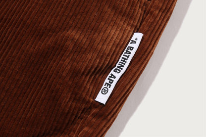 BAPE 絨面彈性休閒長褲