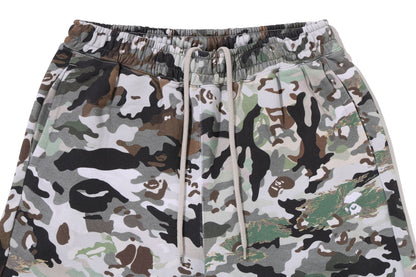 BAPE HYBRID CAMO APE FACE LOGO 寬鬆版運動長褲