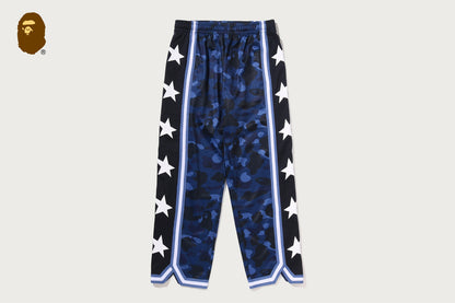 BAPE COLOR CAMO MESH 高開衩按扣鬆身長褲