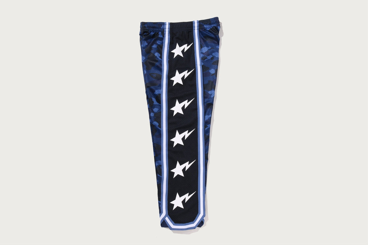 BAPE COLOR CAMO MESH 高開衩按扣鬆身長褲