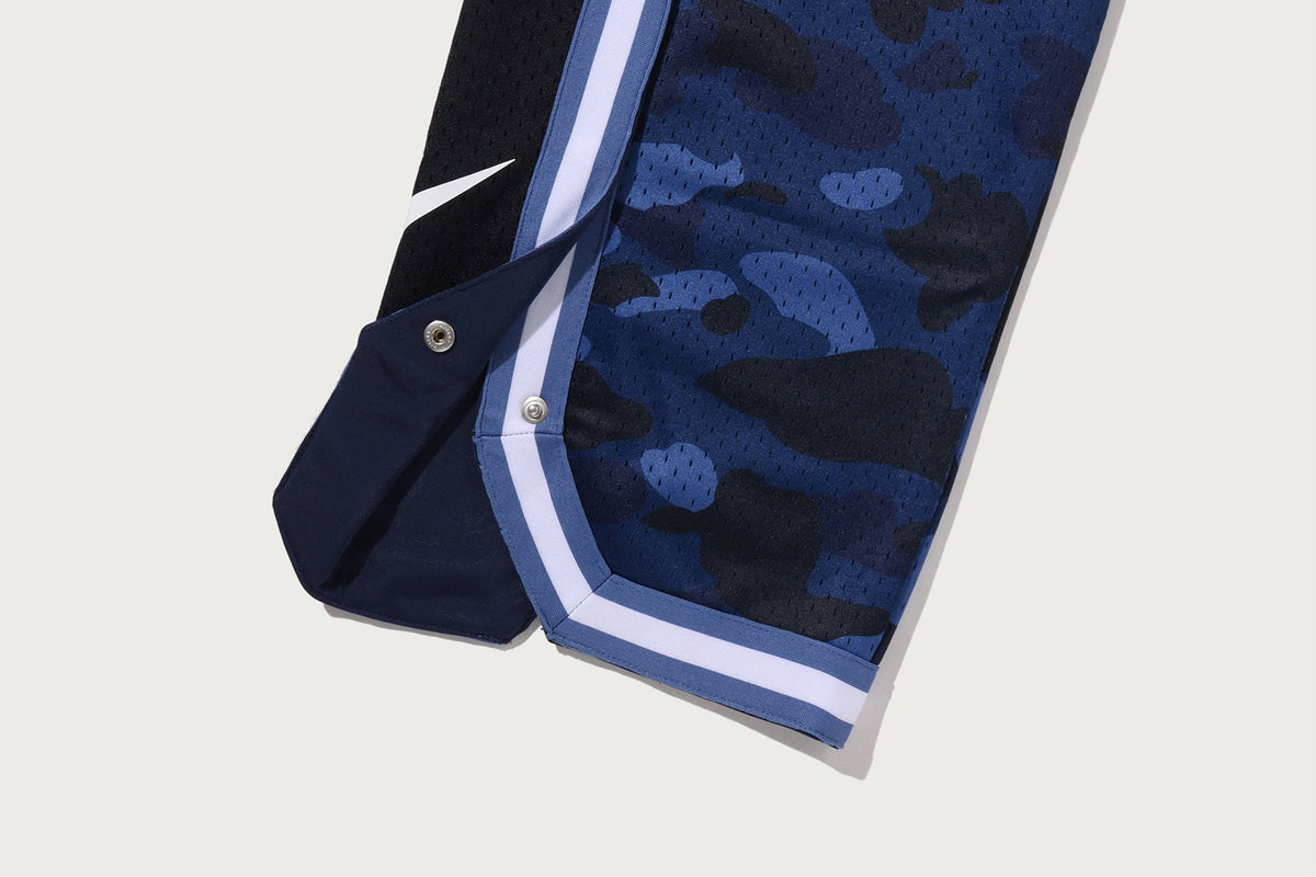 BAPE COLOR CAMO MESH 高開衩按扣鬆身長褲