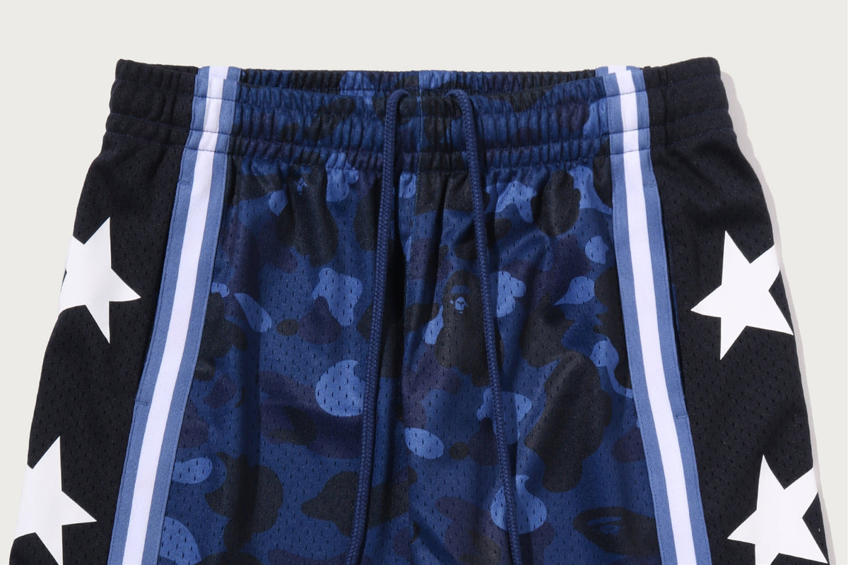 BAPE COLOR CAMO MESH 高開衩按扣鬆身長褲