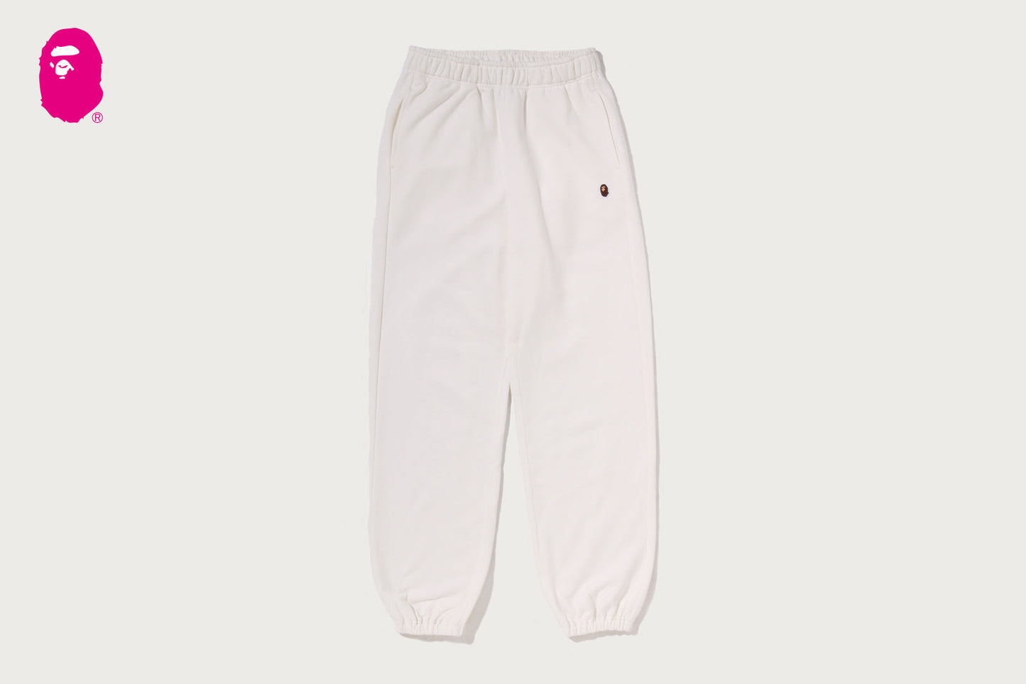 BAPE APE HEAD ONE POINT WIDE SWEAT PANTS
