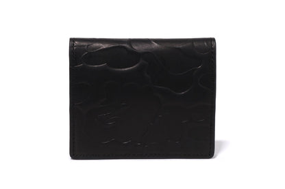 BAPE EMBOSSED LEATHER MINI WALLET