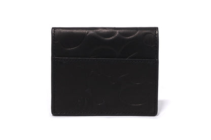BAPE EMBOSSED LEATHER MINI WALLET