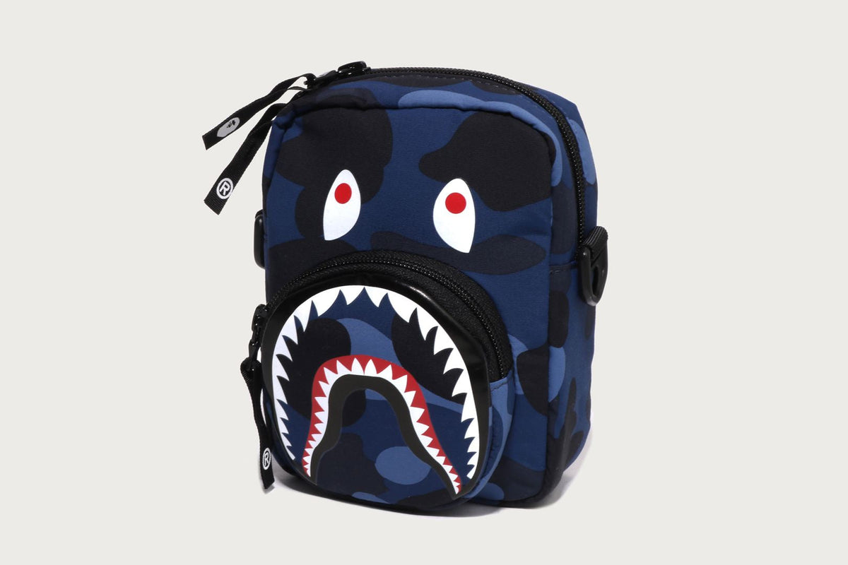 BAPE COLOR CAMO SHARK MINI BAG