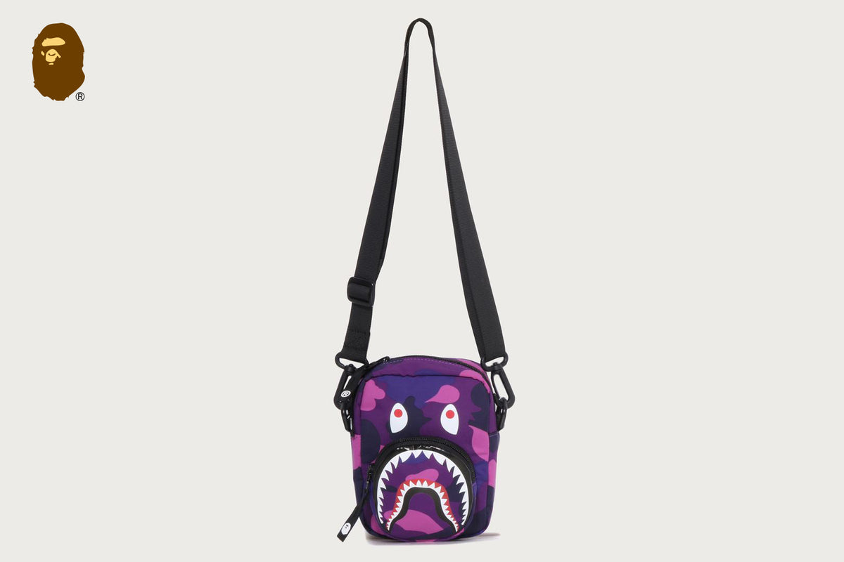 BAPE COLOR CAMO SHARK MINI BAG
