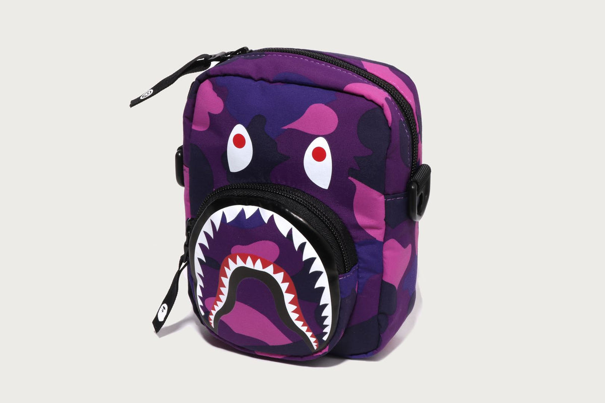 BAPE COLOR CAMO SHARK MINI BAG