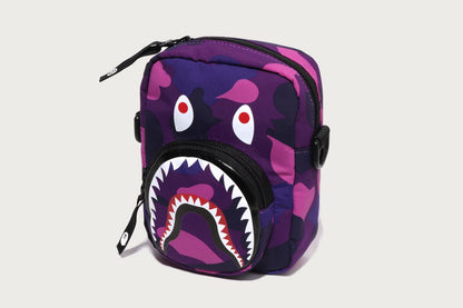 BAPE COLOR CAMO SHARK MINI BAG