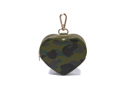 BAPE 1ST CAMO 心形硬幣包