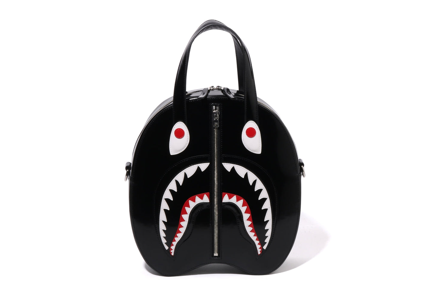 BAPE SHARK LEATHER SHOULDER BAG