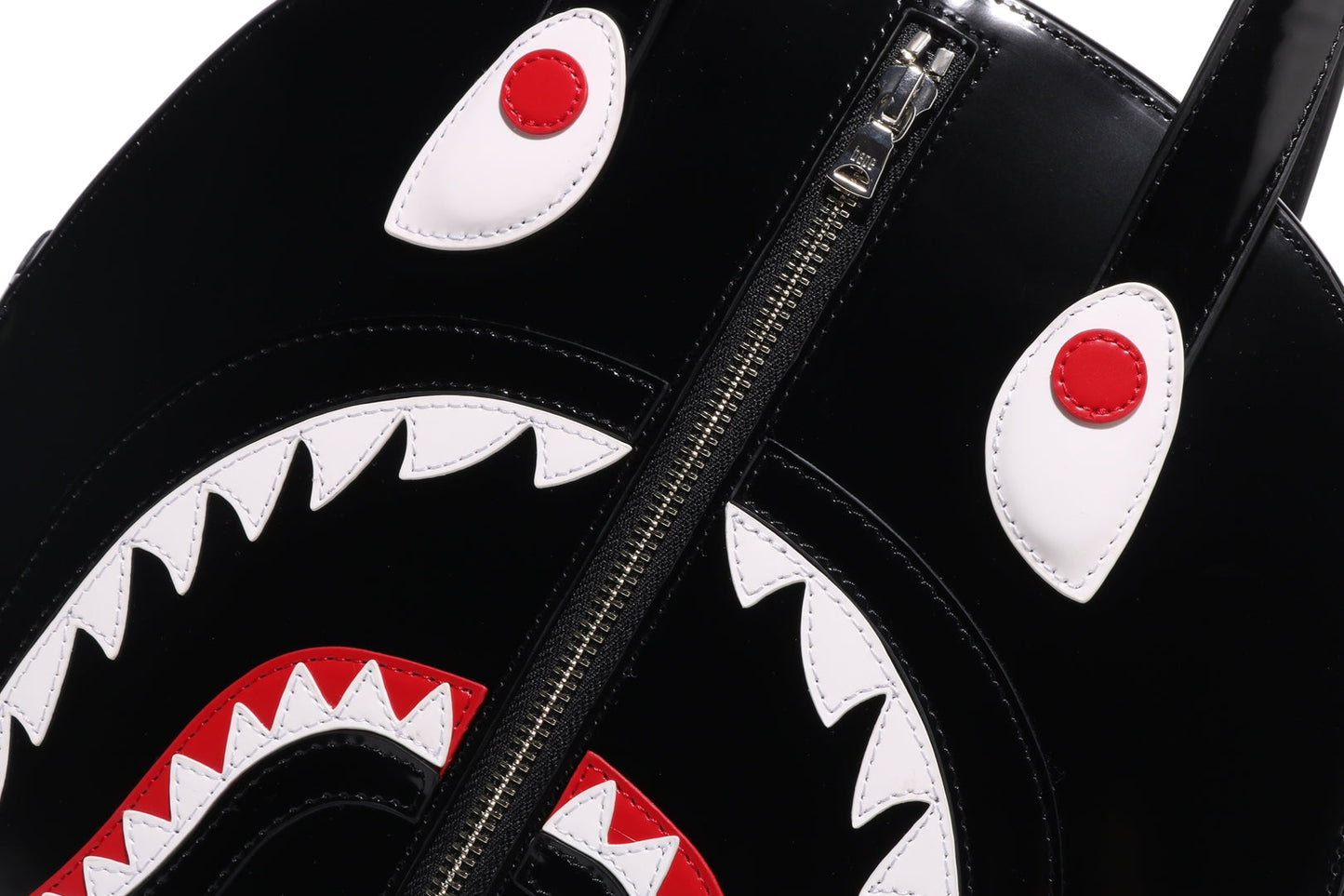 BAPE SHARK LEATHER SHOULDER BAG