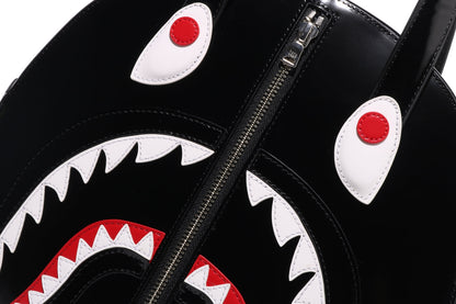 BAPE SHARK LEATHER SHOULDER BAG