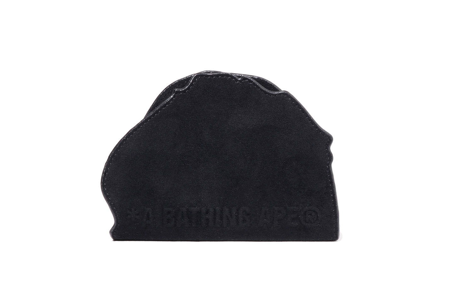 BAPE APE HEAD 麂皮壓花收納包