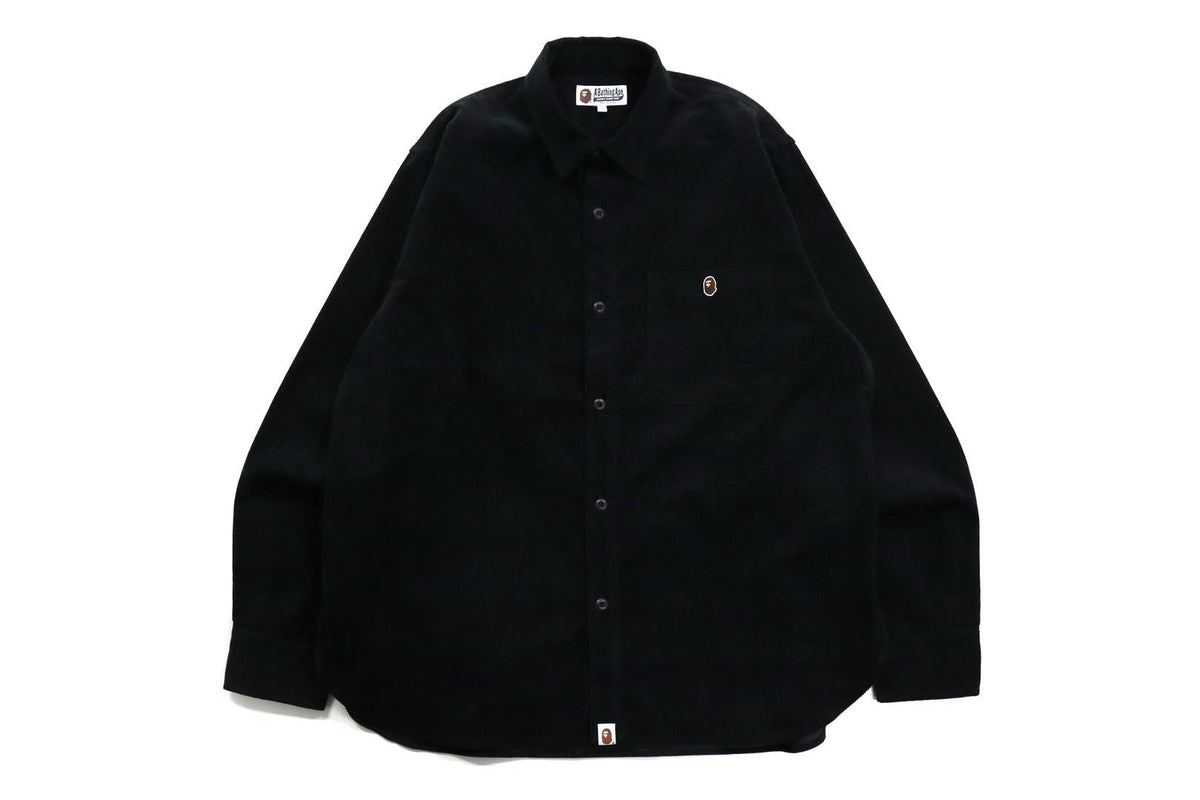 BAPE APE HEAD 一點絨鬆身工作襯衫