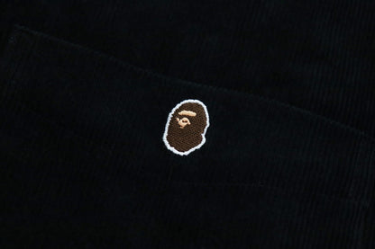 BAPE APE HEAD 一點絨鬆身工作襯衫