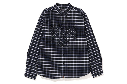 BAPE BAPE X CONCEPTS OXFORD CHECK BD SHIRT
