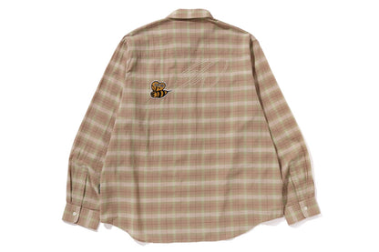 BAPE X SEAN WOTHERSPOON 刺繡格紋襯衫